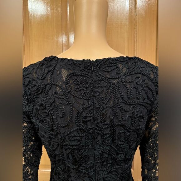 FRNCH Lace and Detailed Long Sleeve Midi Dress SZ M - Picture 5 of 6